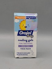 Orajel Baby Daytime Nighttime Cooling Gels for Teething, Drug Free, EXP 09/27