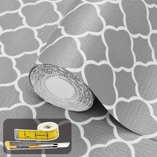 Shelf Liners for Kitchen Cabinets 12in x 20FT Non Adhesive Drawer Liner Gray ...