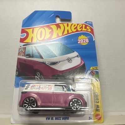 Hot Wheels 1:64 Volkswagen ID. Buzz Bomb Purple White HW Euro 2026 Diecast Van