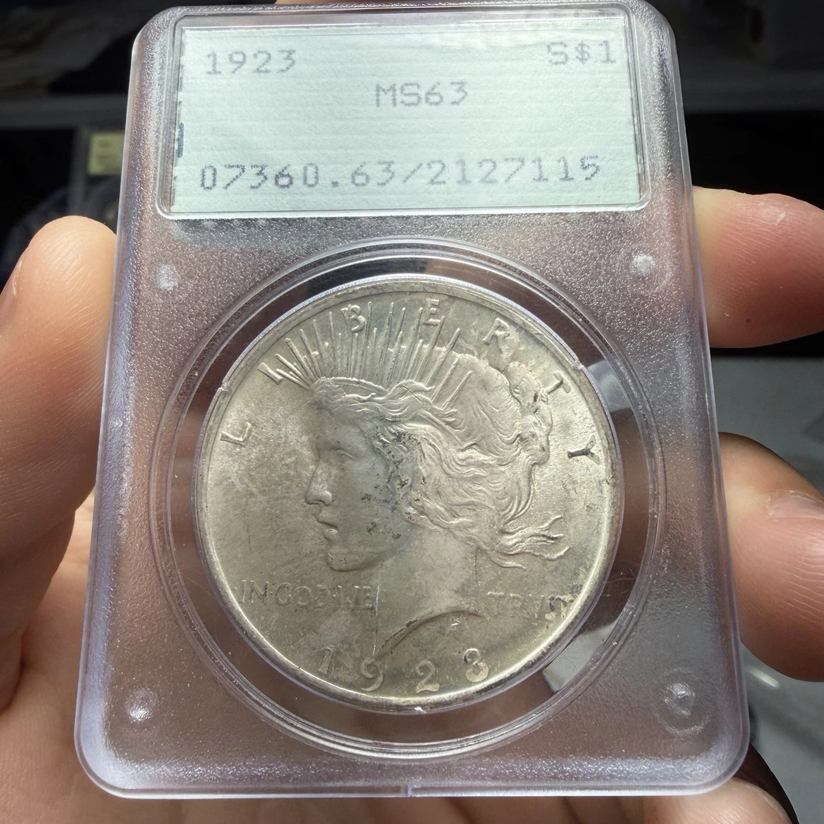 25+ MS 63 Graded 1923 Year Peace Dollars (1921-1935) for sale