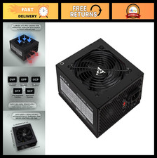 600W ATX Power Supply, Auto-Thermal 120mm Fan, 115/230V Switch, Full Protections