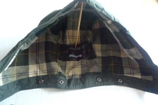BARBOUR-  A380 WAXED COTTON  HOOD -SAGE - SNAP ON -OLDER MODEL - MADE IN ENGLAND