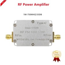 HF FM VHF UHF 1MHZ-750MHZ RF Power Amplifier FM   Amp 35DB 3W *rr
