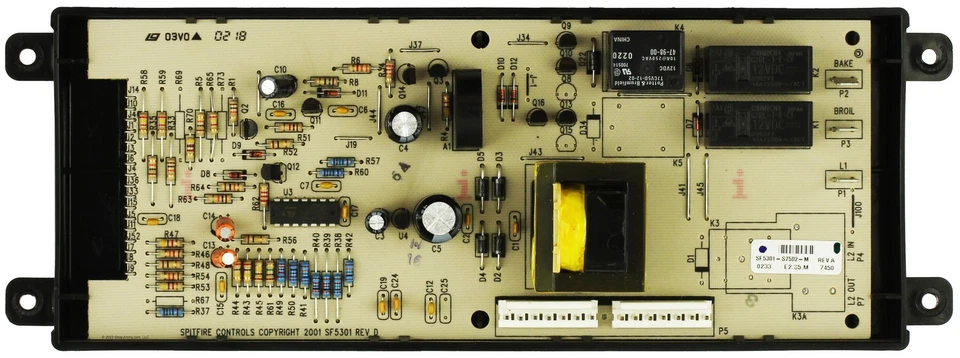 Frigidaire Electrolux Oven 316207502 Electronic Clock Timer, Black Overlay - Image 2 of 2