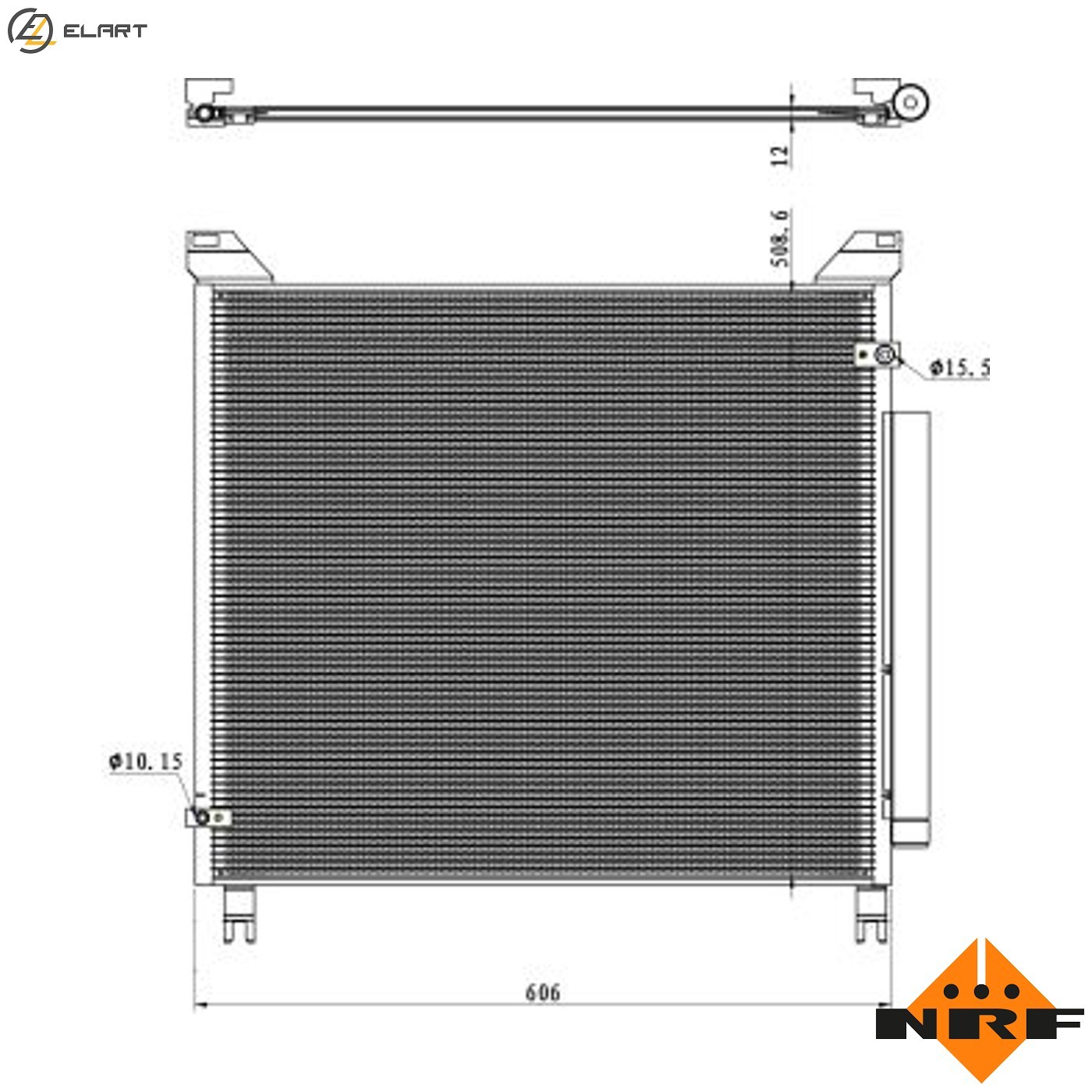 CONDENSER AIR CONDITIONING 350499 FOR TOYOTA HILUX/VIII/Pickup/REVO 2.8L 4cyl