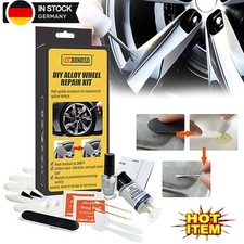 DIY Alufelgen Reparatur Set Silber Felgenreparaturset Kratzer Risse Dellen NEU