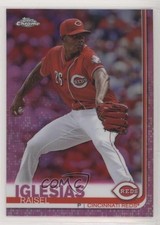 2019 Topps Chrome Pink Refractor Raisel Iglesias #192 7kj