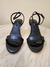 Nine West Nine West Womens Anny Round T Black Patent 7M - A048