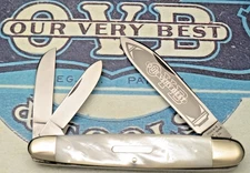 OVB 1990’s Era Solingen - Jumbo Anglo Saxon Whittler Knife - Pearl Handles