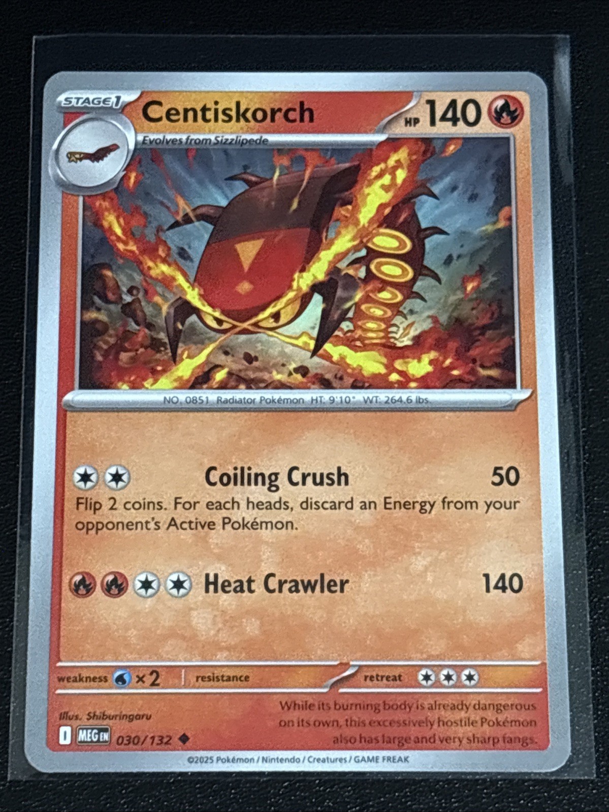 Pokémon TCG Mega Evolution Centiskorch 030/132 NM