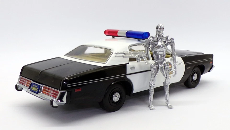 Greenlight 1/18 Scale 19042 - 1977 Dodge Monaco Police - The Terminator - Image 2 of 4