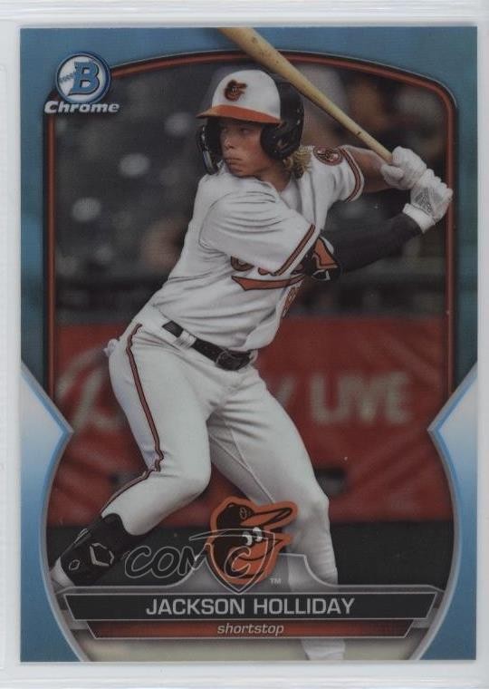2023 Bowman Draft Chrome Sky Blue Refractor Jackson Holliday #BDC-118
