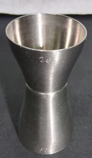 Carl Mertens Whiskey Alcohol Cocktail Jigger 18/10 Stainless 2 & 3 CL