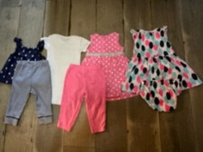 Carter's HUGE dress and leggings LOT girls 6 Months