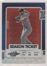 2021 Panini Contenders Season Ticket Optic Red Wave Prizm Corey Seager #5 0f3j