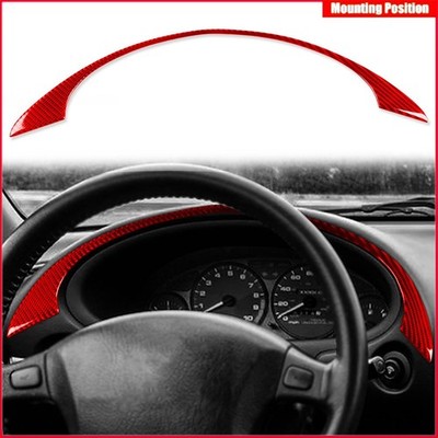 Red Carbon Fiber Instrument Sticker Trim 1PCS For Acura Integra 1994-2001