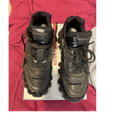 PRADA Mens Black Low Top Lace-Up Cloudbust Th...