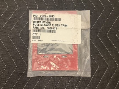 Simplex 2099-9813 Fire Alarm Pull Station Flush Mount Trim Plate Red NEW