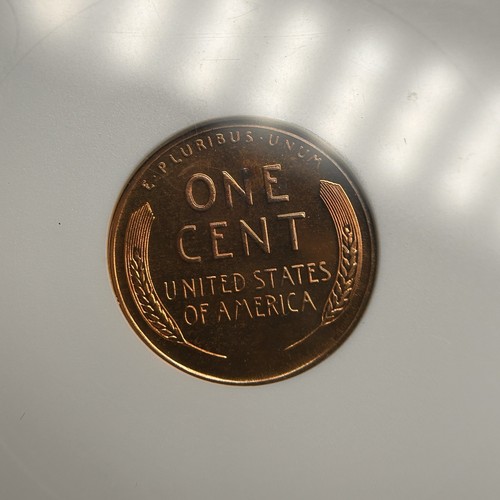 1953 Lincoln Wheat Cent Old ANACS Soapbox Holder DDO PF64 RD - Picture 3 of 3