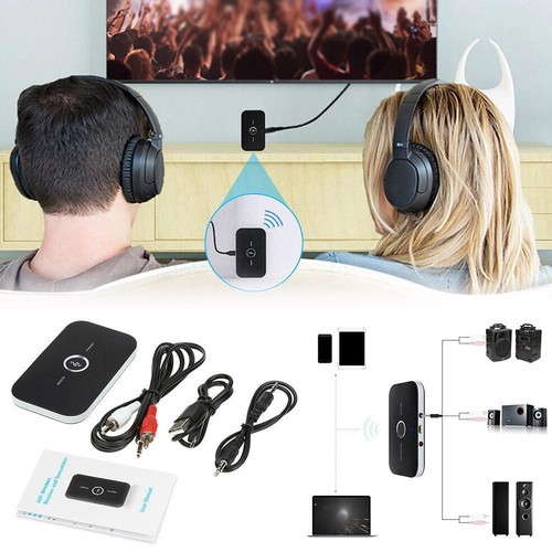 Bluetooth 5.0 Nadajnik Odbiornik Nadajnik 2w1 Aux TV Audio2025 Słuchawki U4L1 - Zdjęcie 12 z 13