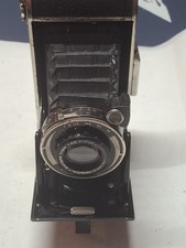 Vintage Voigtlander BESSA Folding Camera Anastigmat 1:4.5 f 11cm Leather Case