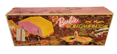 Vintage 1972 Mattel Barbie Goin' Camping Set, Buggy, Camper, Original Box, Acc.