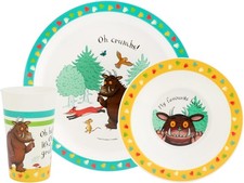 The Gruffalo - 3pc Kids Dinner Set by Polar Gear | Gruffalo Plates, Bowls Sets