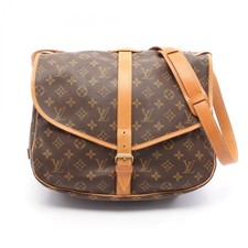 Borsa a tracolla Louis Vuitton Saumur 35 M42254 Monogram in pelle marrone LV