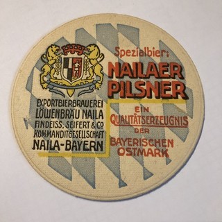 VK Bierdeckel Naila Bayrisch Löwenbräu