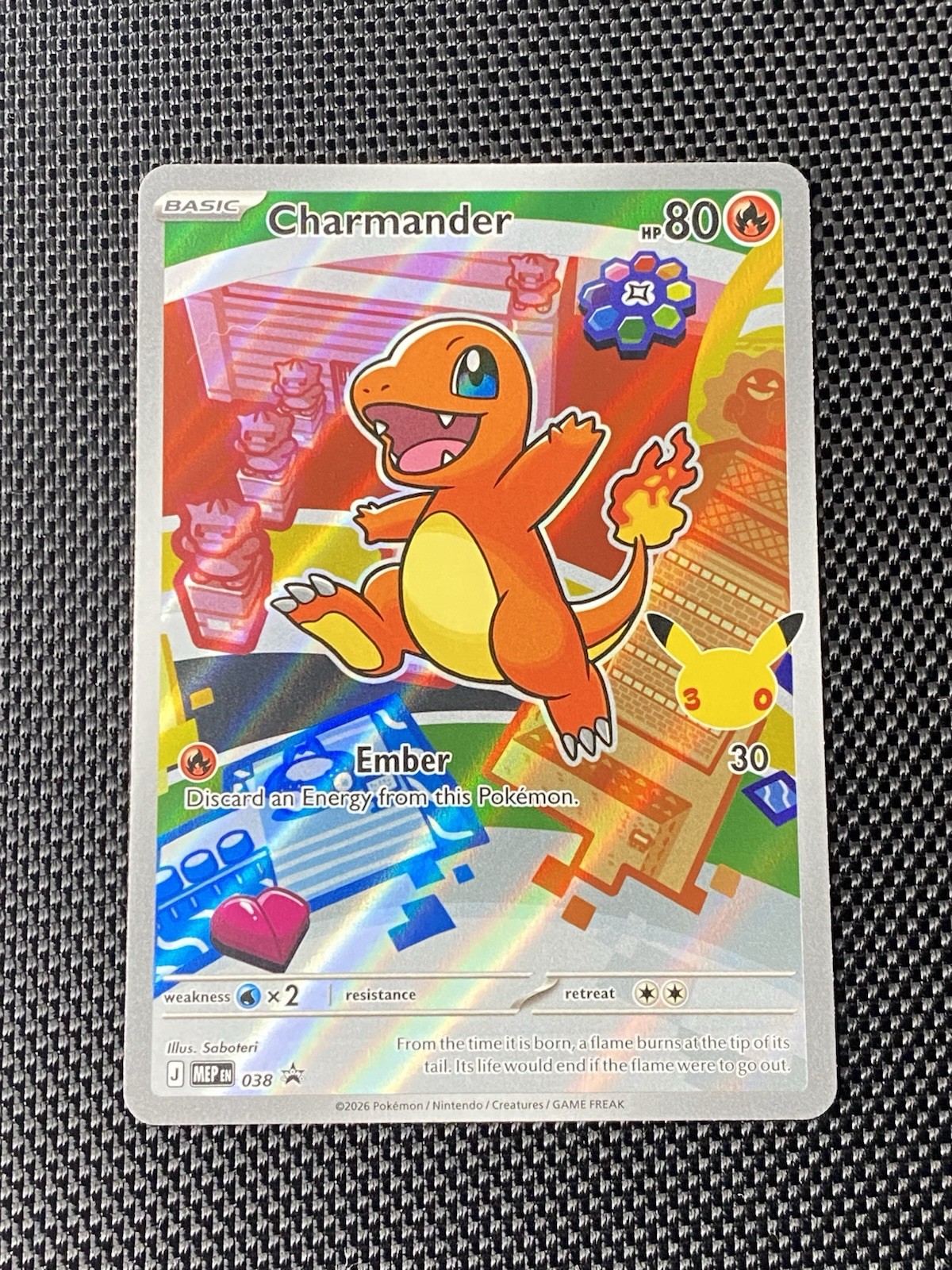 Charmander Holo Promo ME: Mega Evolution Promo 038 NM