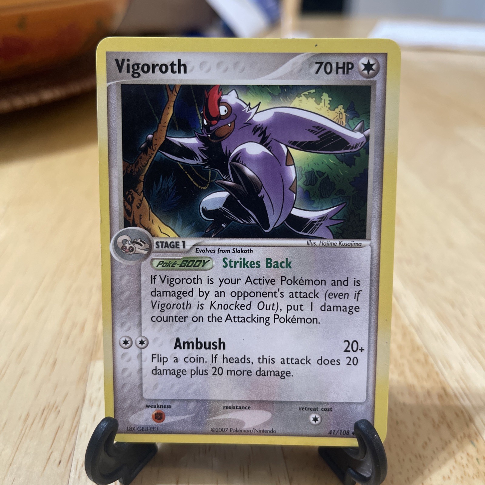 Pokemon TCG Vigoroth 41/108 EX Power Keepers Regular, Excellent VLP