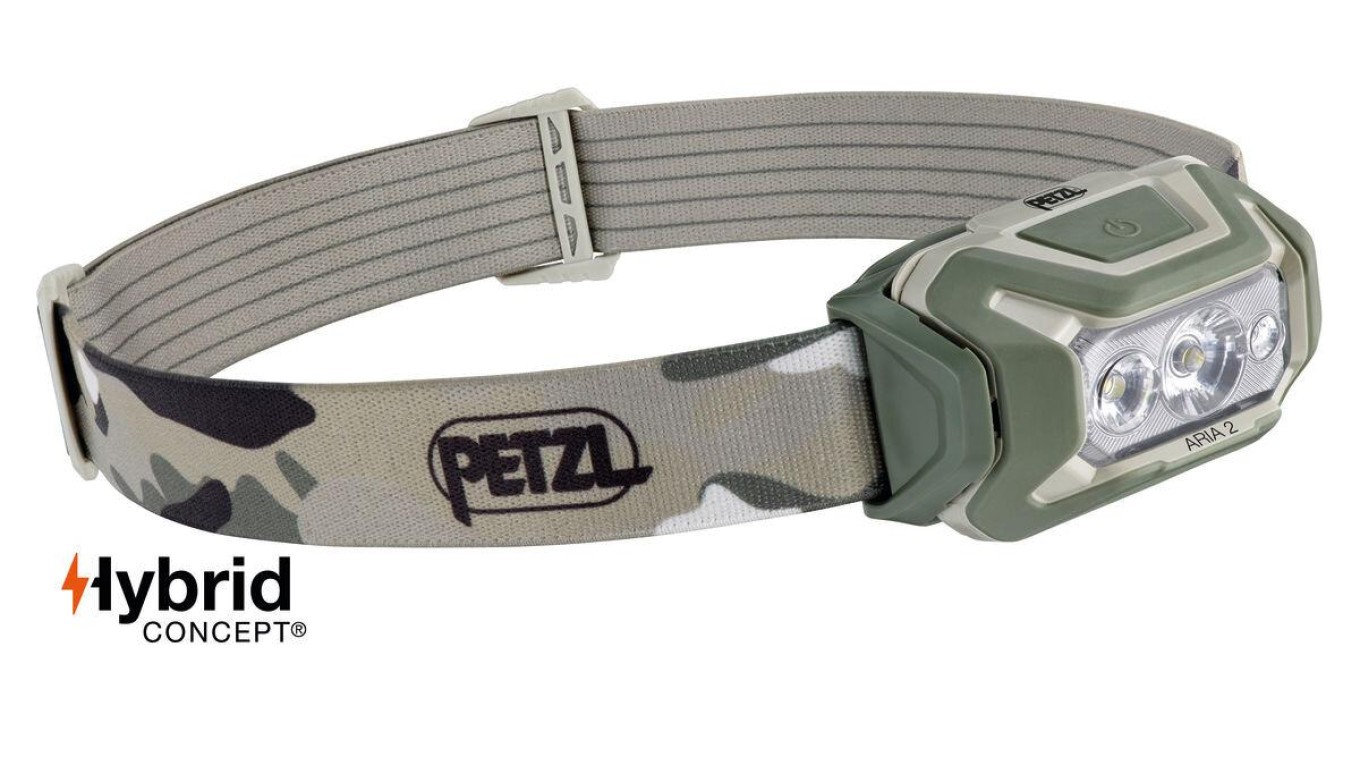3342540840058 Latarka czoowa czowka Petzl Aria 2 RGB E070BA01 kamufla Petzl 18790₽