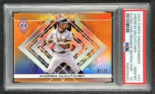 ANDREW MCCUTCHEN PSA 10 2025 TOPPS TRANSCENDENT ICONS CHROME IMAGE V ORANGE 2/25