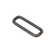 Country Brook Design  1 Inch Aged Bronze Rectangle Metal Keeper, 25 Pack