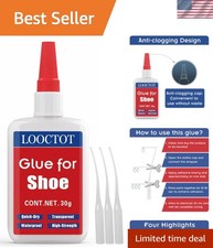 High-Strength Boot Glue 30g - Instant Waterproof Glue for Shoe and Sole Repairs