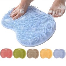Foot Back Scrubber Exfoliating Silicone Massager Pad Cleaning Mat Bath Shower US