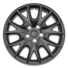 New Upgrade 16 Inch Black Hubcap Wheel Covers - Set Of 4 - Fits Most Cars New Upgrade 16 Inch Black Hubcap Wheel Covers - Set Of 4 - Fits Most Cars