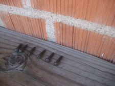 Lot de 6 vis à bois tête ronde fendue vintage #7 calibre x longueur 3/4" * USA