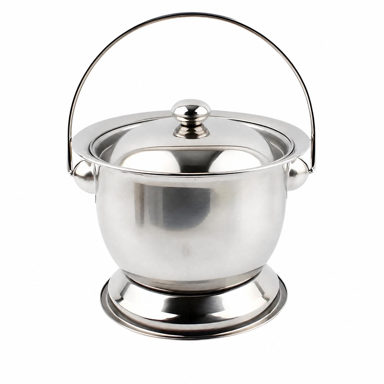 Stainless Steel Commode Pot with Lid Portable for Recovery, Bedridden ...