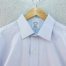 Brooks Brothers Mens Dress Shirt Regent Fit Blue 15.5 34 Long Sleeve Preppy