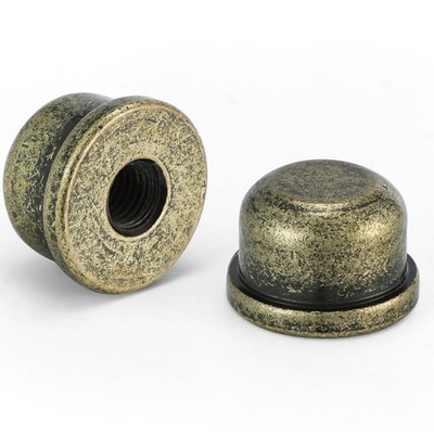 2pcs Bronzed Lamp Finials, Quality Solid Brass Finial for Shade Gold 