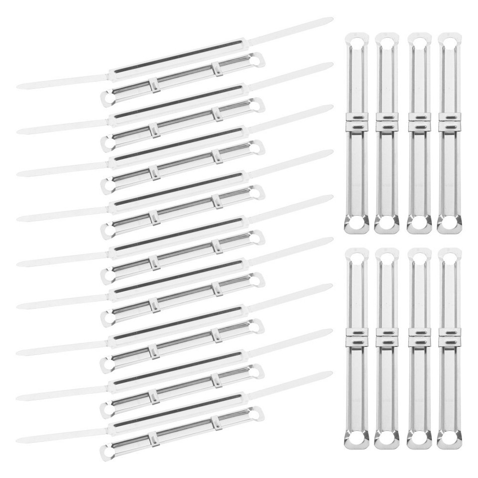100 Pcs Document Fastener Paper Binding Clip Book Rings Binder Clips ...