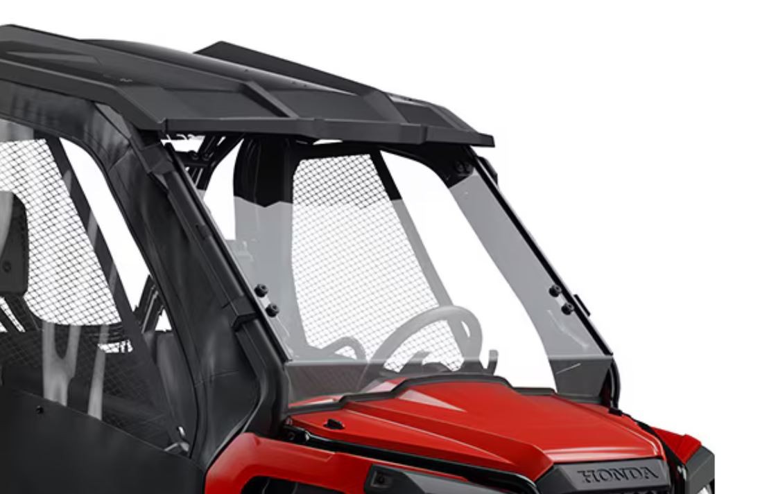 2026 Genuine Honda Pioneer 520 Poly Tip-Out Windscreen Hard Coat