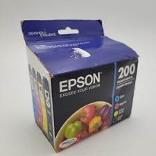 Epson 200 4pk Combo Ink Cartridges - Black/Cyan/Magenta/Yellow 2020 NEW