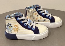 BLUEY Toddler Size 6 Shoes Sneakers High Tops Ludo Studio CUTE