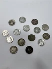 LOT OF 15 SILVER ROOSEVELT DIMES VARIOUS DATES AVERAGE CIRCULATED COND FREE SHIP