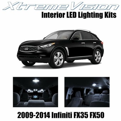 XtremeVision Interior LED for Infiniti FX35 FX50 2009-2014 (12 PCS) Pure White