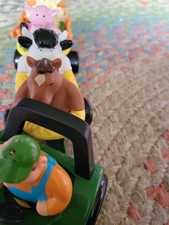 TOMY John Deere Animal Sounds Hayride Tractor - 34908 tractor wagon animals