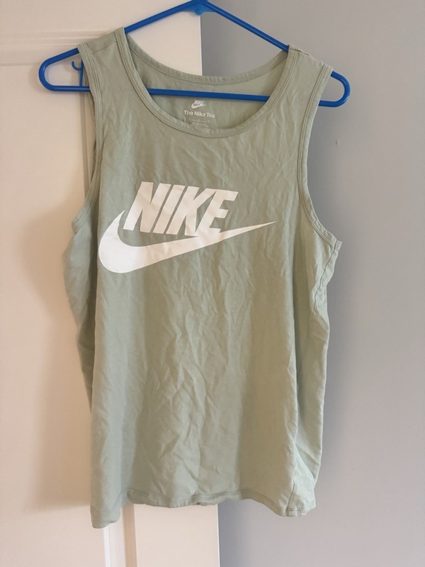 Nike Tank Top Mens S Teal New AR4991-345 Futura Graphic Logo Sleeveless Tee