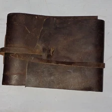 Rustic Ridge Leather photo album or journal Sketch Pad Card Stock Transparent 